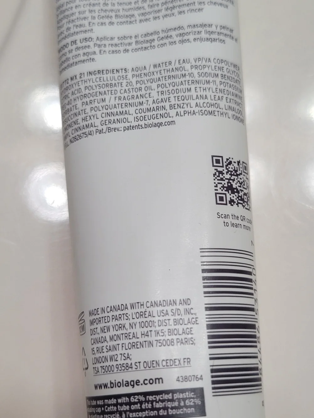 Biolage Multi-Purpose Gelee Styler Gel — White
